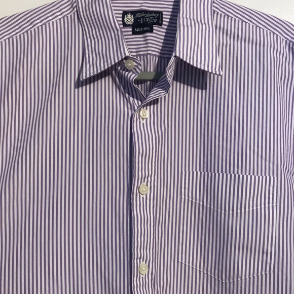 NWOT J. Crew Purple Pinstripe Dress Shirt - Picture 2 of 4
